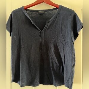Lucky Brand Women's Navy Tank Top